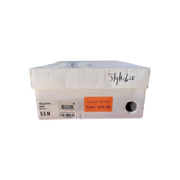 Style & Co - Navy Blue Bootie - Wiley F1 - Women’s Size 5.5 - Picture 10 of 10